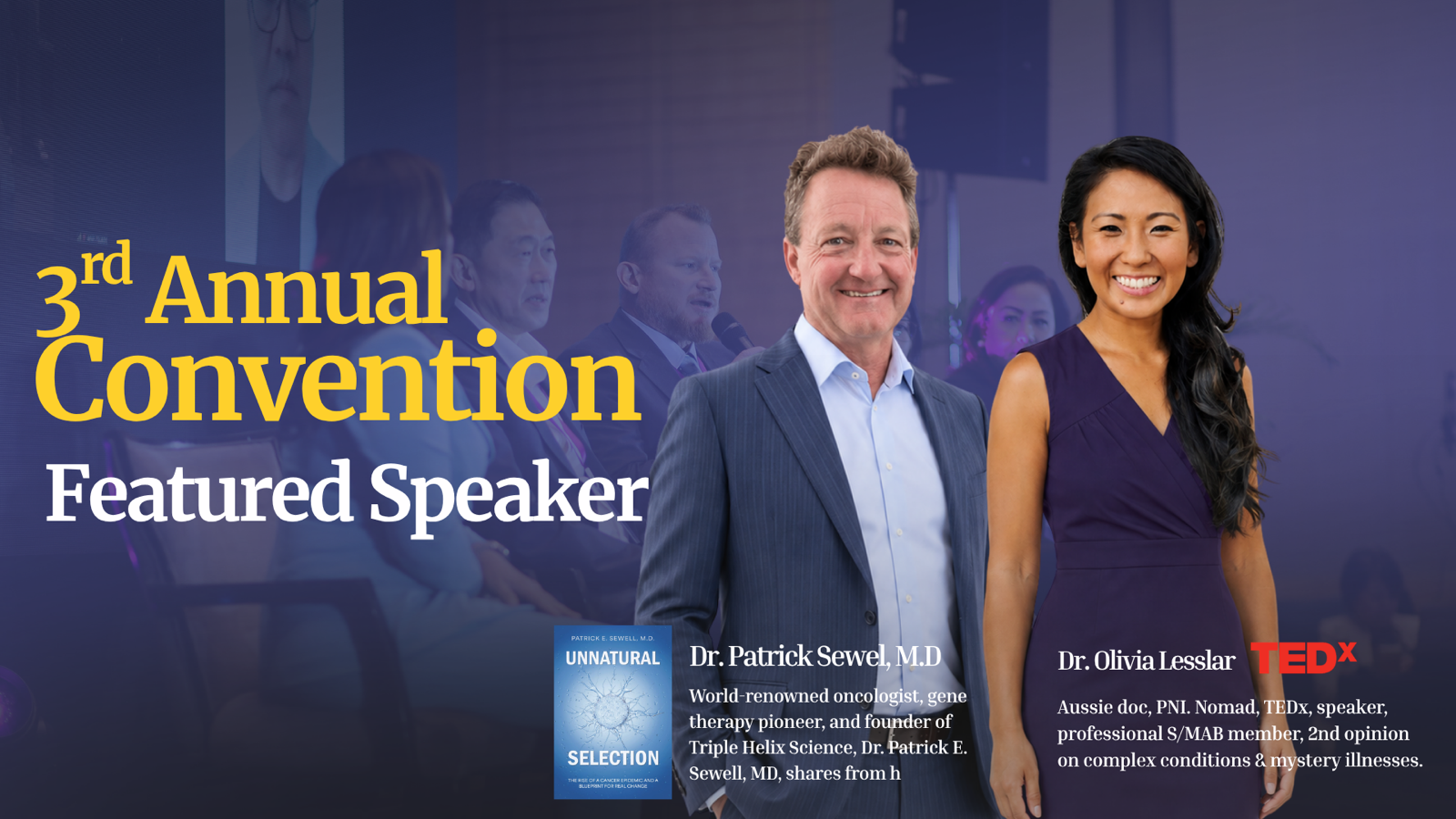 Featured guest speakers for the ASRM 3rd Annual Convention